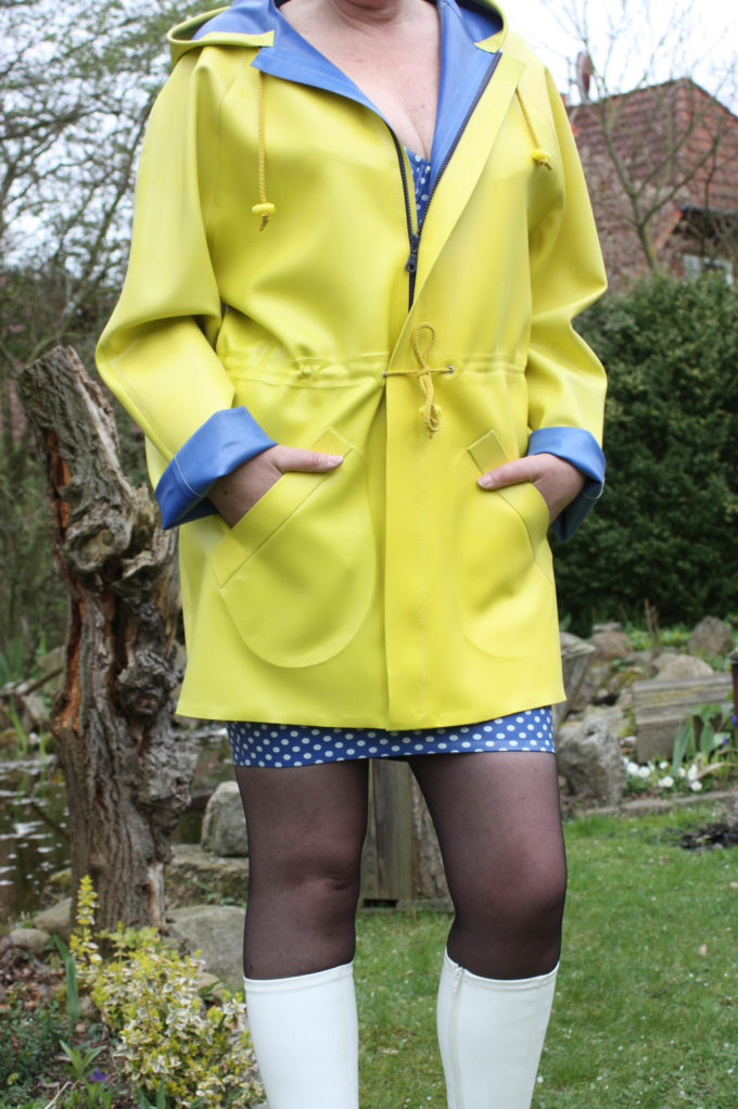 Damen Latex Regenjacke "Friesennerz", Materialstärke 0,8 mm.