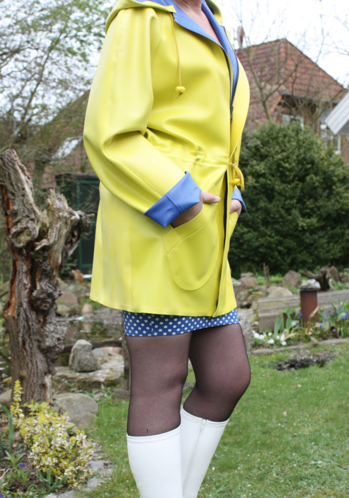 Damen Latex Regenjacke "Friesennerz", Materialstärke 0,8 mm.
