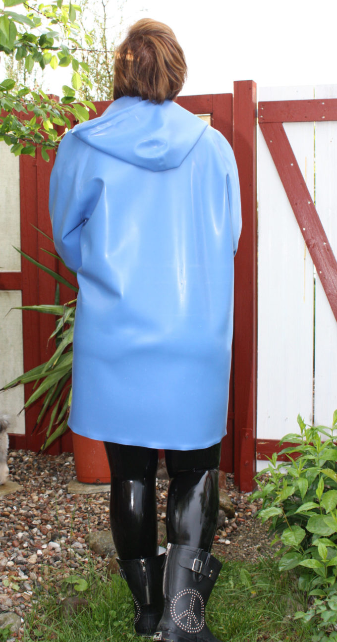 Latex Regenjacke unisex, Materialstärke 0,8 mm.