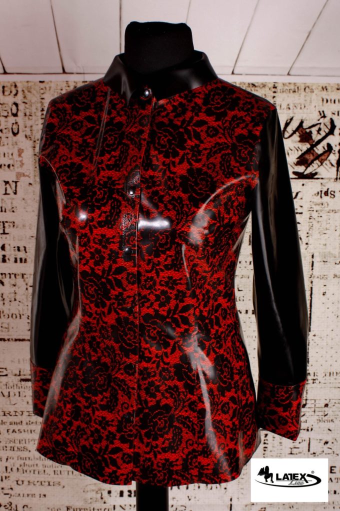 Latex Langarmbluse colour Print