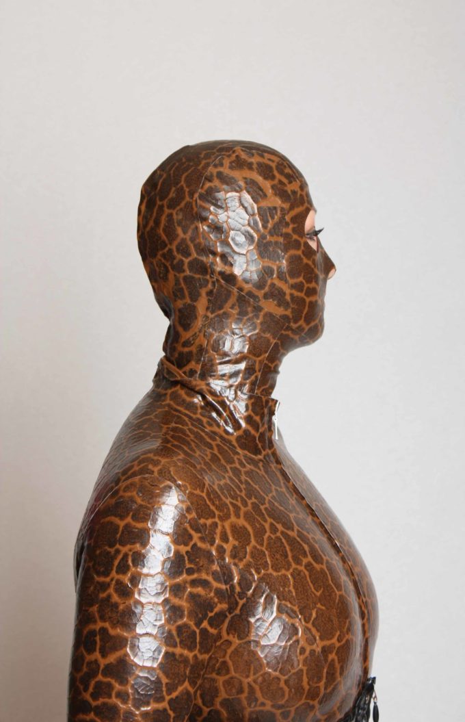 Latex Ganzanzug / Catsuit aus Strukturlatex