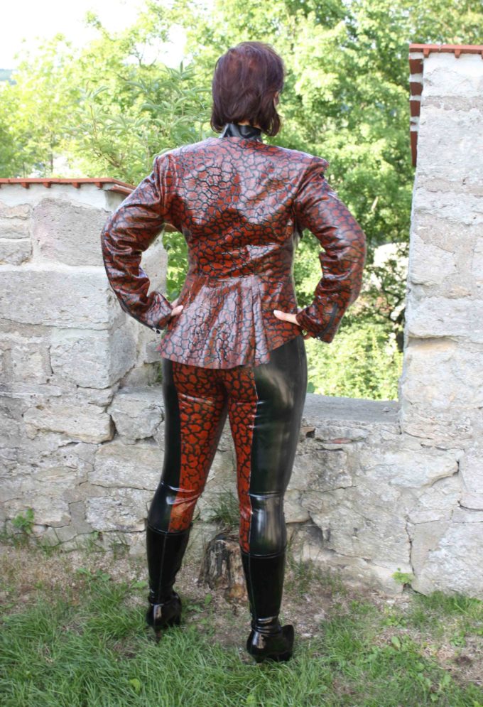 Damen Jacke aus Strukturlatex